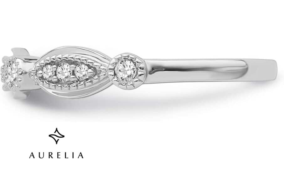 1/6 cttw Round Diamond Band Ring in 10K Gold or Sterling Silver