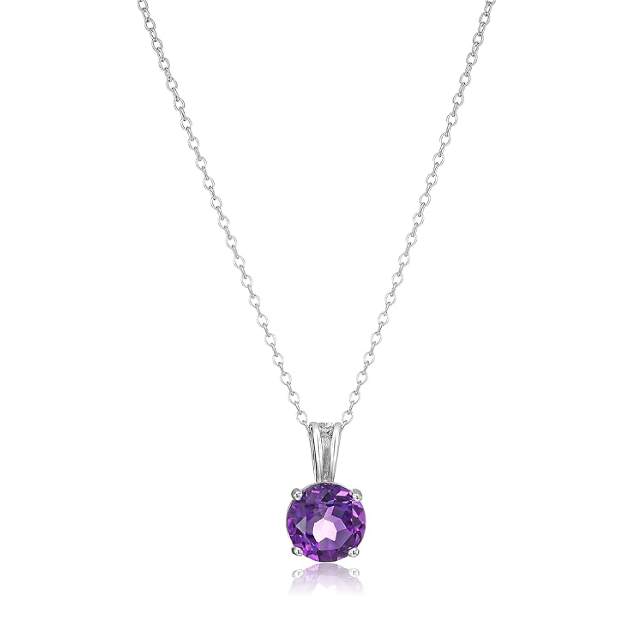 Amazon Essentials Amethyst Pendant Necklace