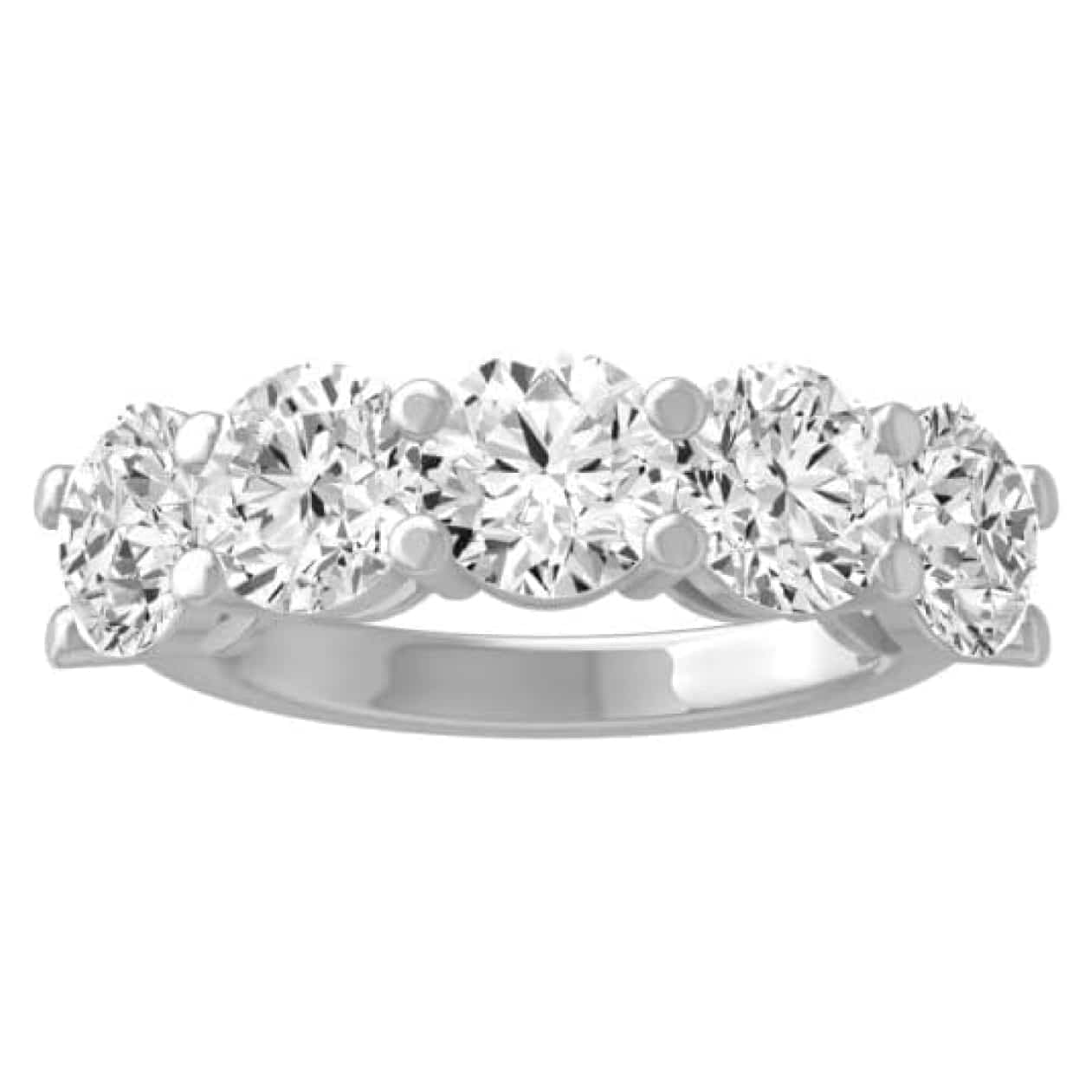 ARAIYA Lab Grown Five-Stone Band Ring