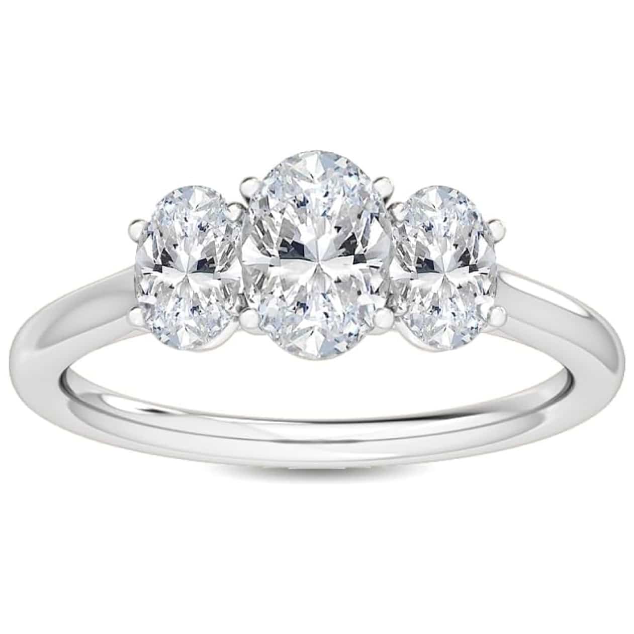 Houston Diamond District 4 Carat 3 Stone Engagement Ring