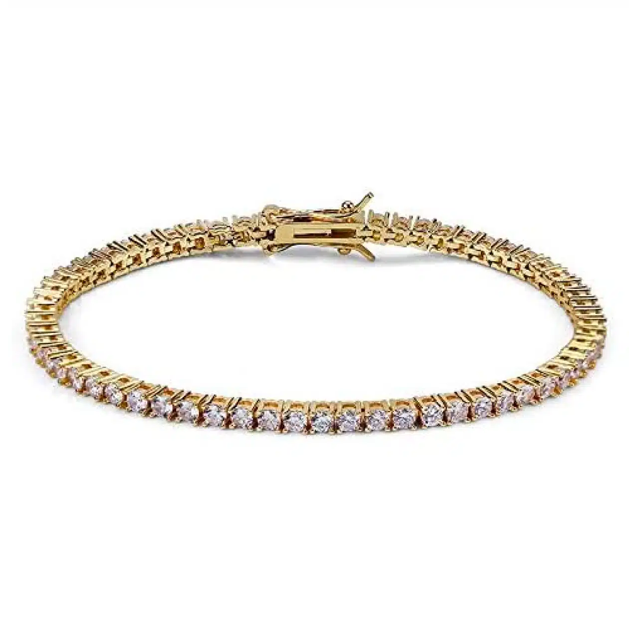 SUTTONRAL 14K Gold Moissanite Bracelet