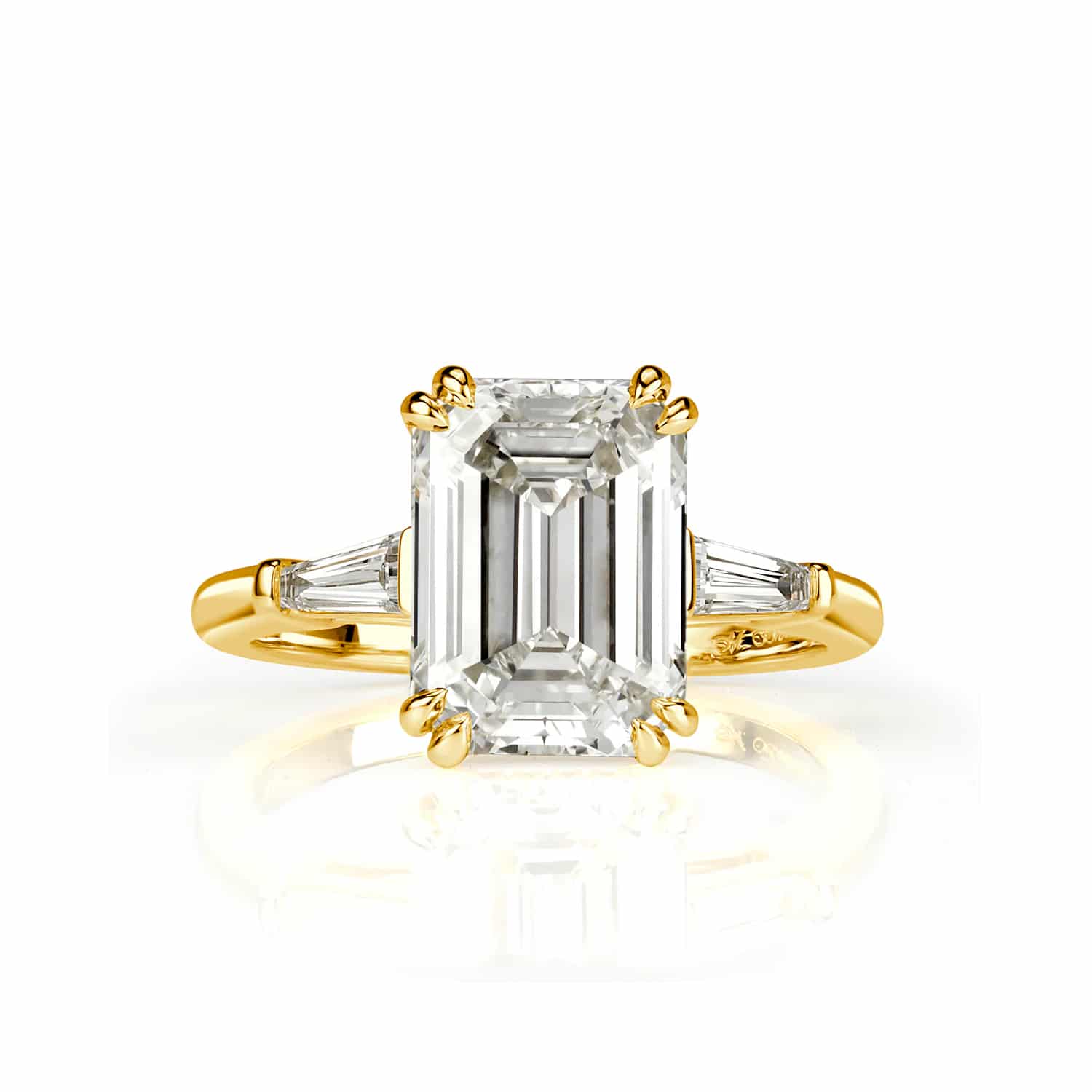 14K White Gold 2-5.5 Carat Lab-Grown Diamond Engagement Ring