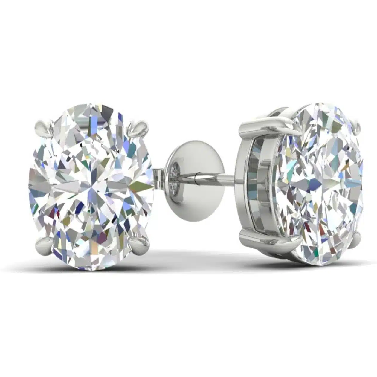 Fascinating Diamonds Lab Grown Diamond Solitaire Stud Earrings