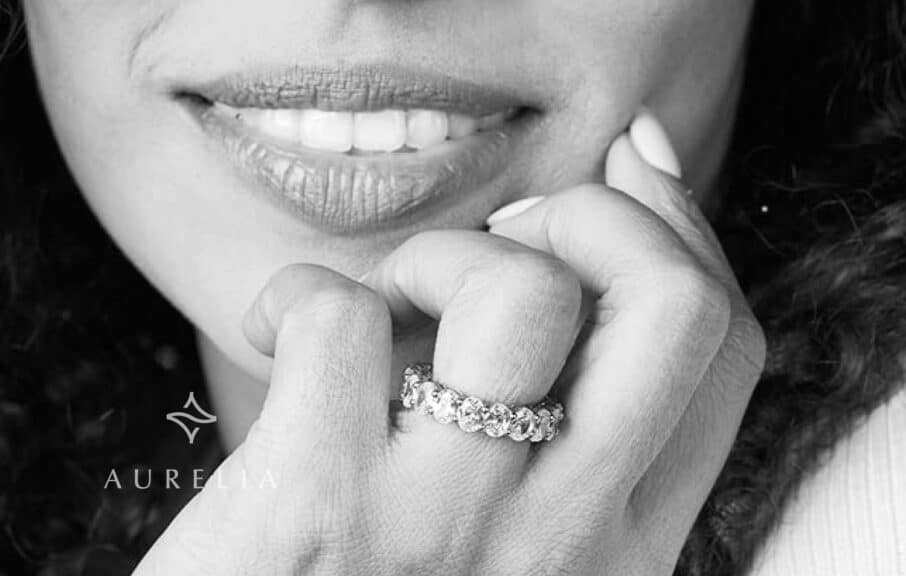 FRIENDLY DIAMONDS Lab Grown Diamond IGI Certified Eternity Ring For Women | 14K White, Yellow Or Rose Gold | FG-VS Quality Eternity Ring