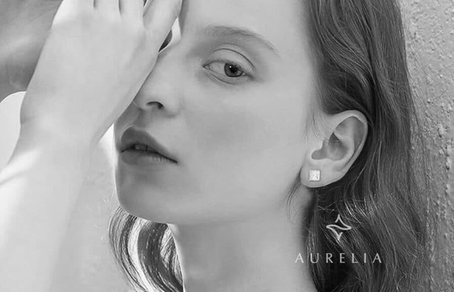 SMILEST 0.6-4ct Princess Cut Moissanite Earrings with Screw Back, 18K White, Yellow, Rose Gold Vermeil, and Sterling Silver