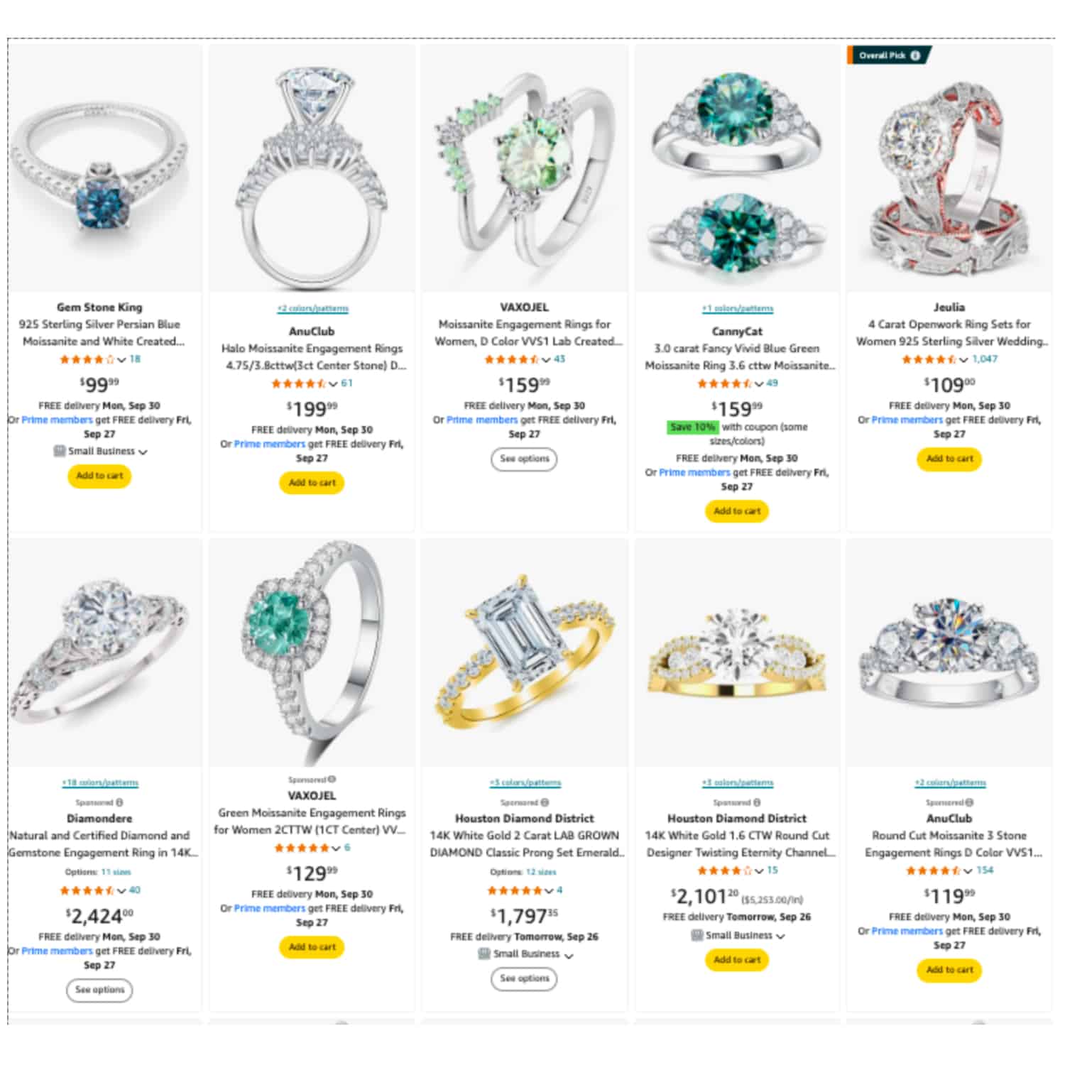 Colored Engagement Rings