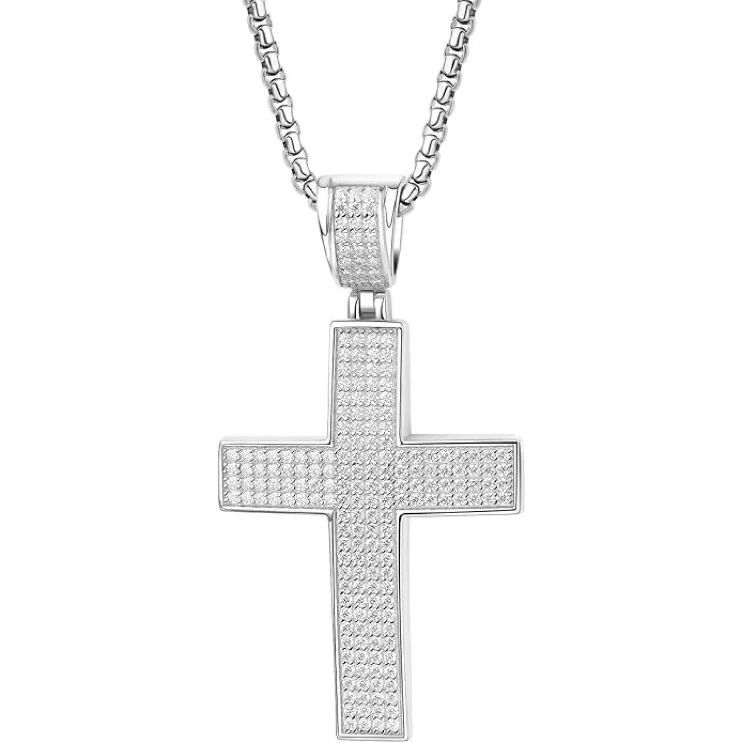 HMJ Moissanite Cross Pendant