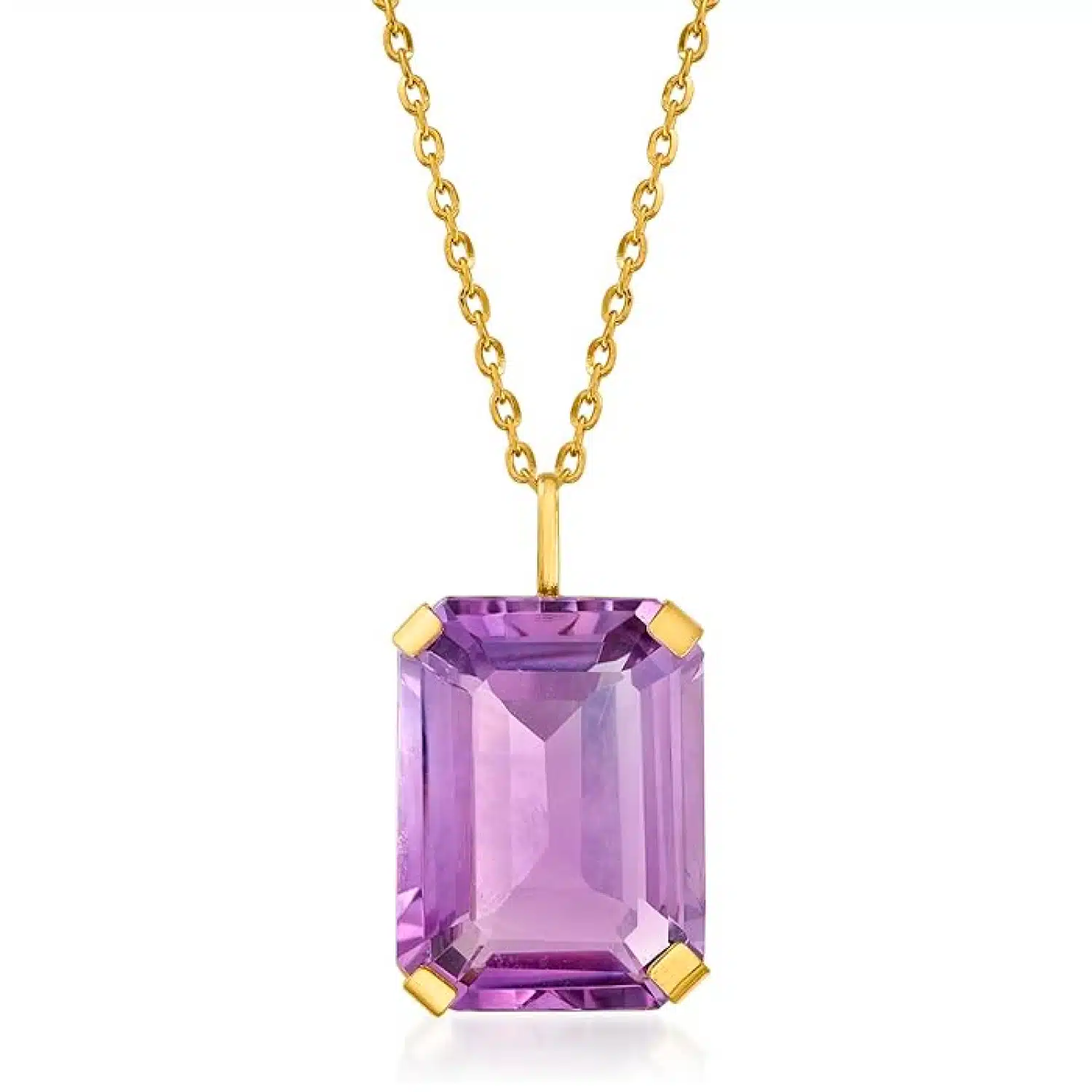 Ross-Simons Amethyst Pendant Necklace