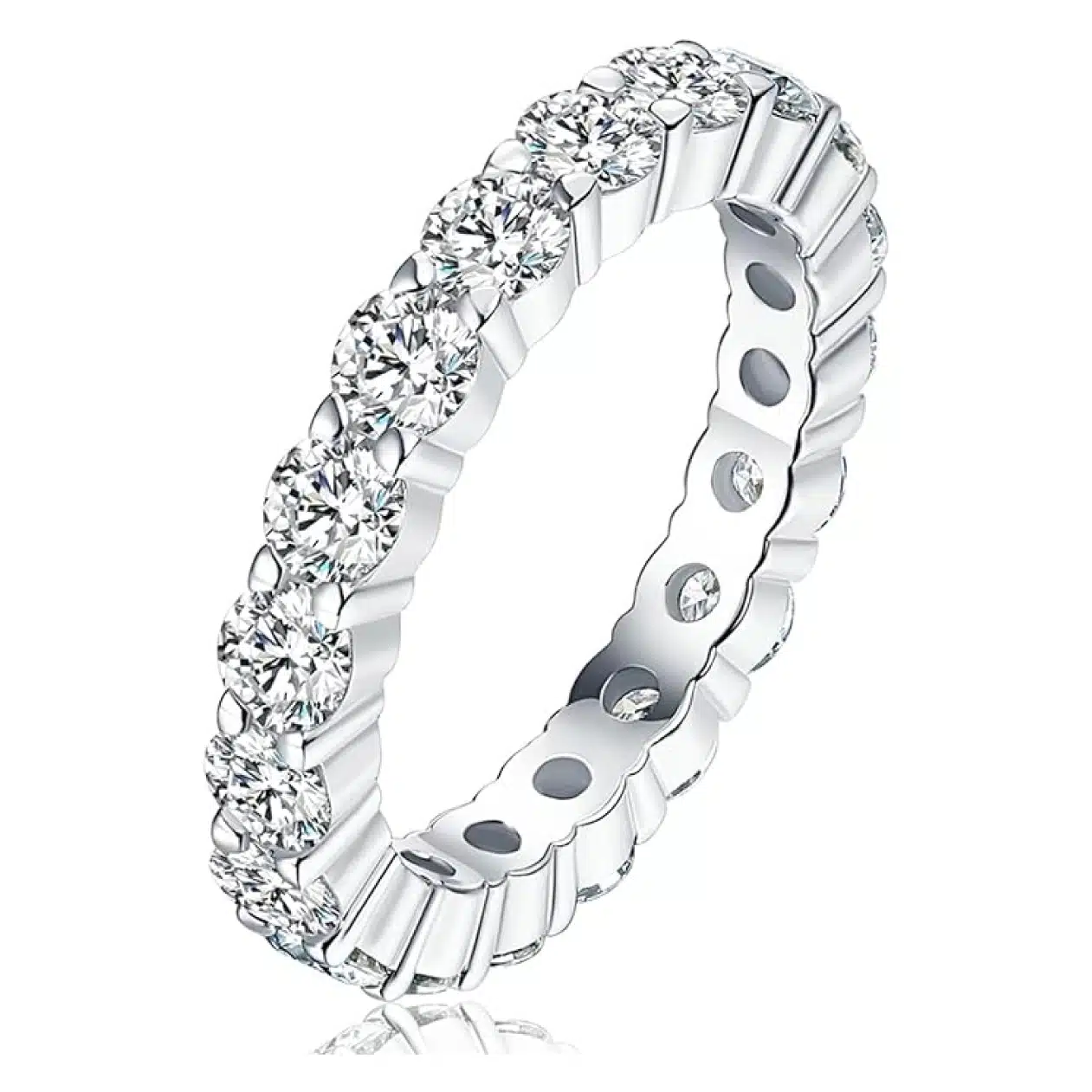 YUQIGG Moissanite Stackable Ring