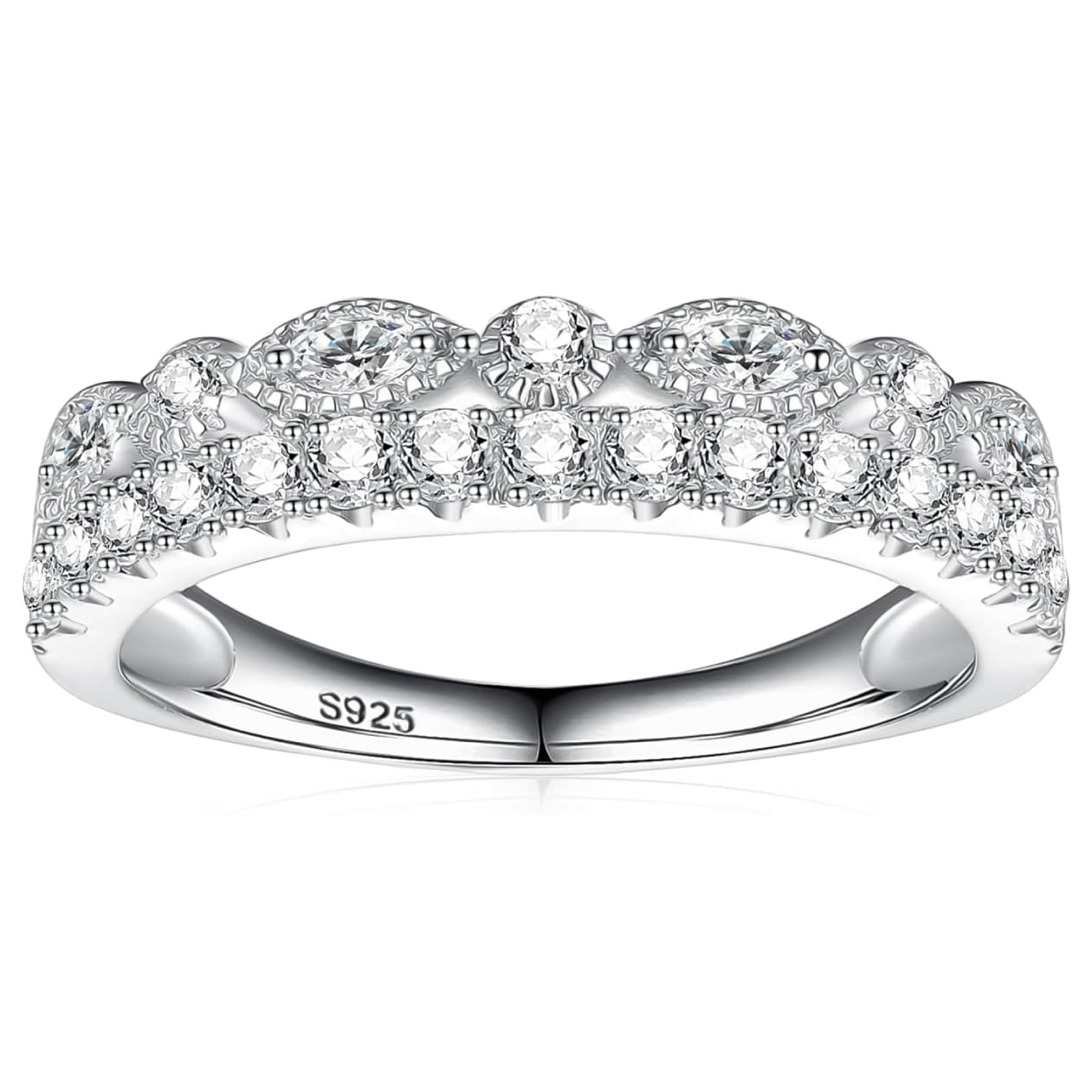 Yaresul Moissanite Wedding Band
