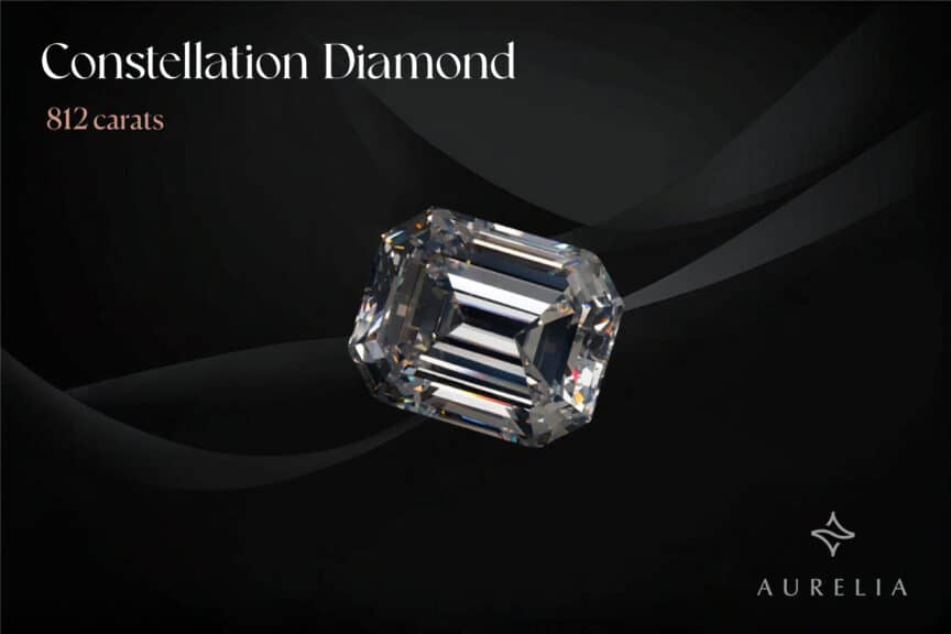 Constellation Diamond on a black marvel background