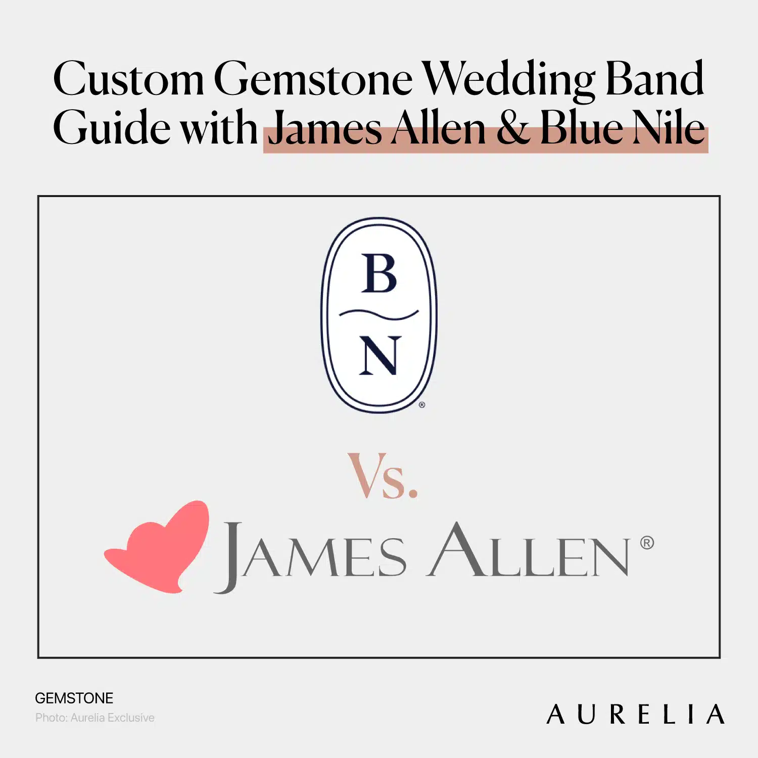 Custom Gemstone Wedding Band | Guide with James Allen & Blue Nile