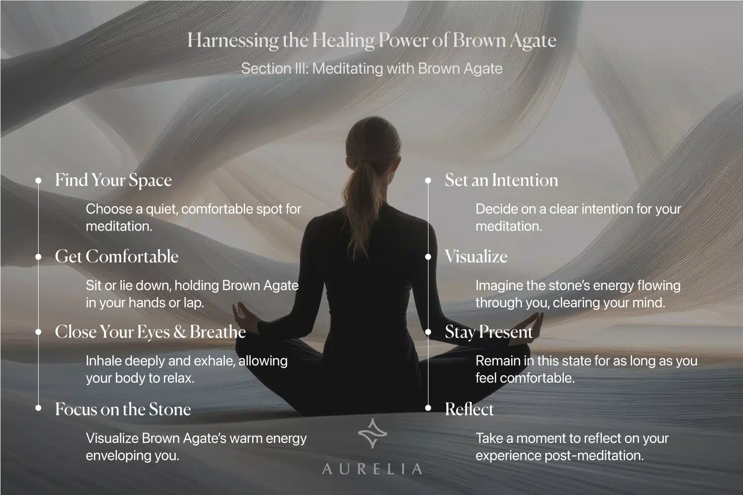Harnessing the Healing Power of Brown Agate. Section III: Meditating with Brown Agate