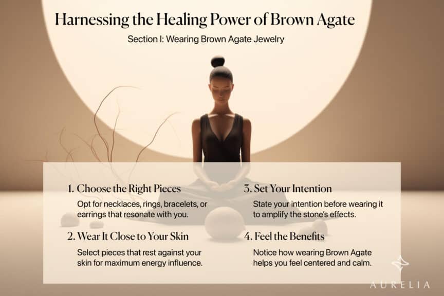 Harnessing the Healing Power of Brown Agate: Section I- Wearing Brown Agate Jewelry
