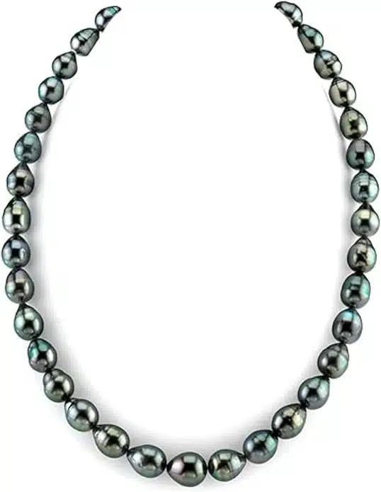 The Pearl Source 14K Gold Tahitian Pearl Necklace