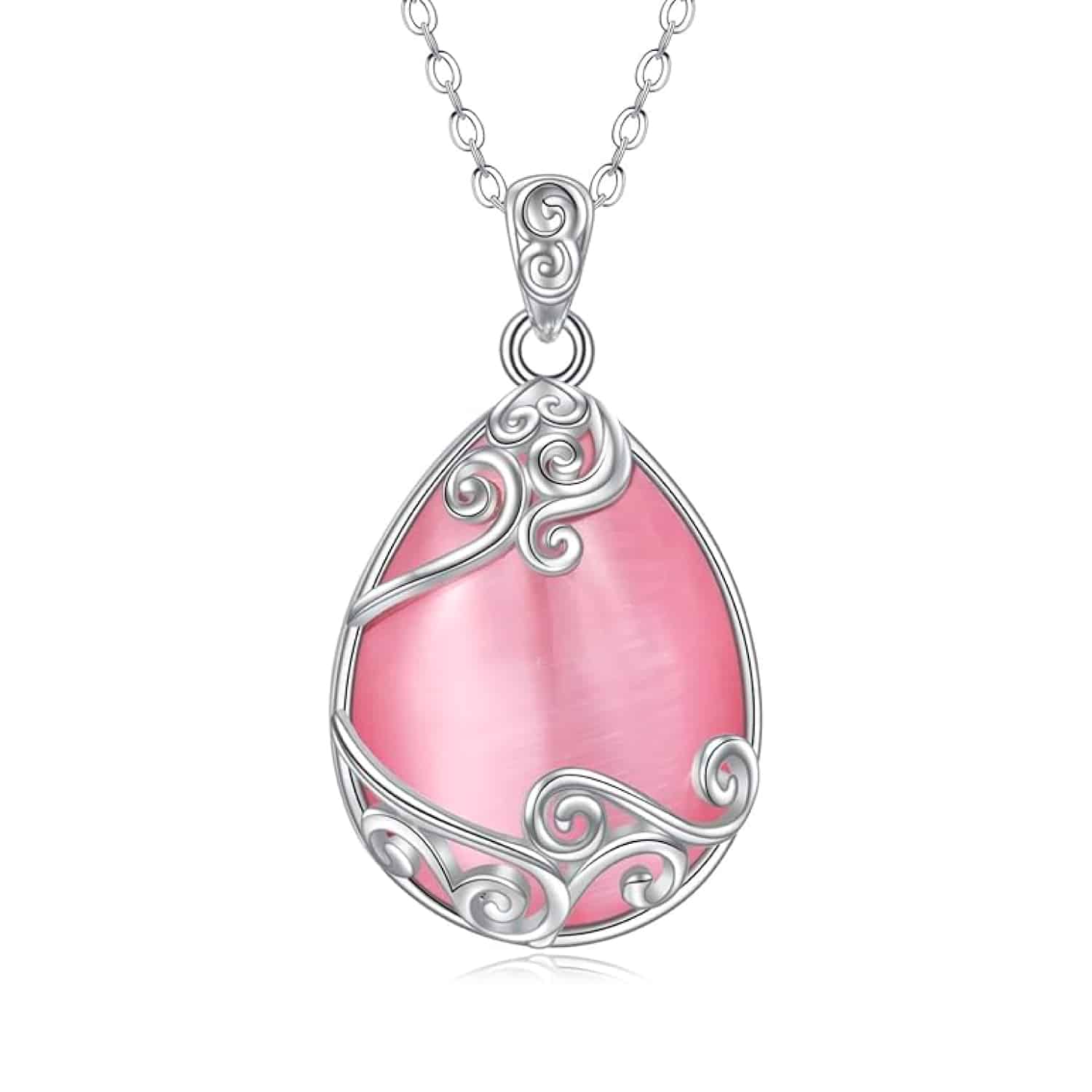 Pink Moonstone Necklace