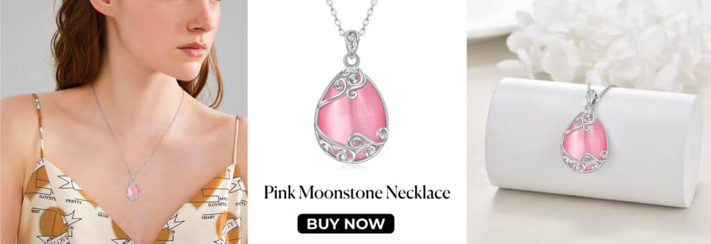 Pink Moonstone Necklace