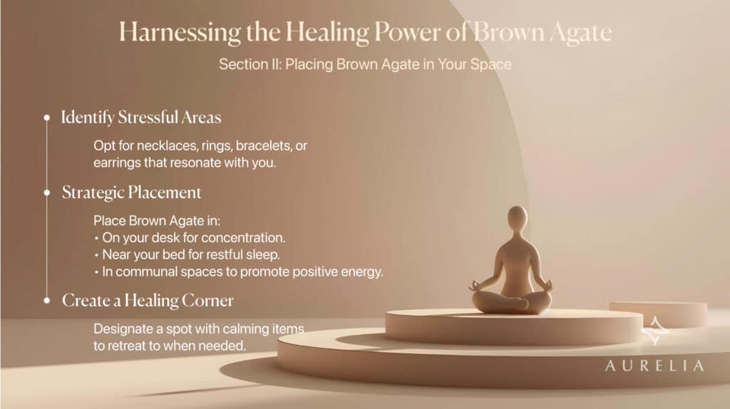 Harnessing the Healing Power of Brown Agate. Section II: Placing Brown Agate in Your Space