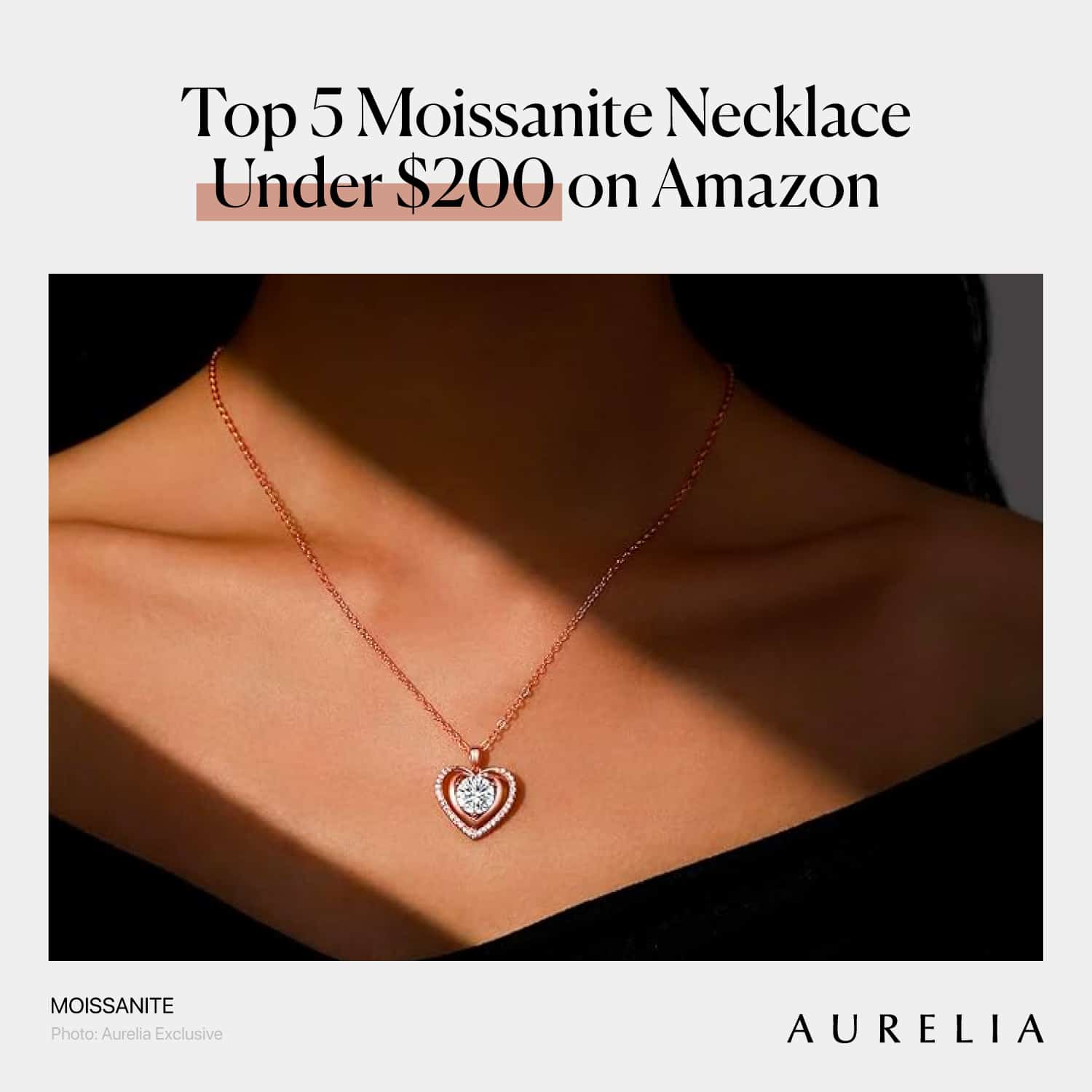 Top 5 Moissanite Necklace Under $200 on Amazon