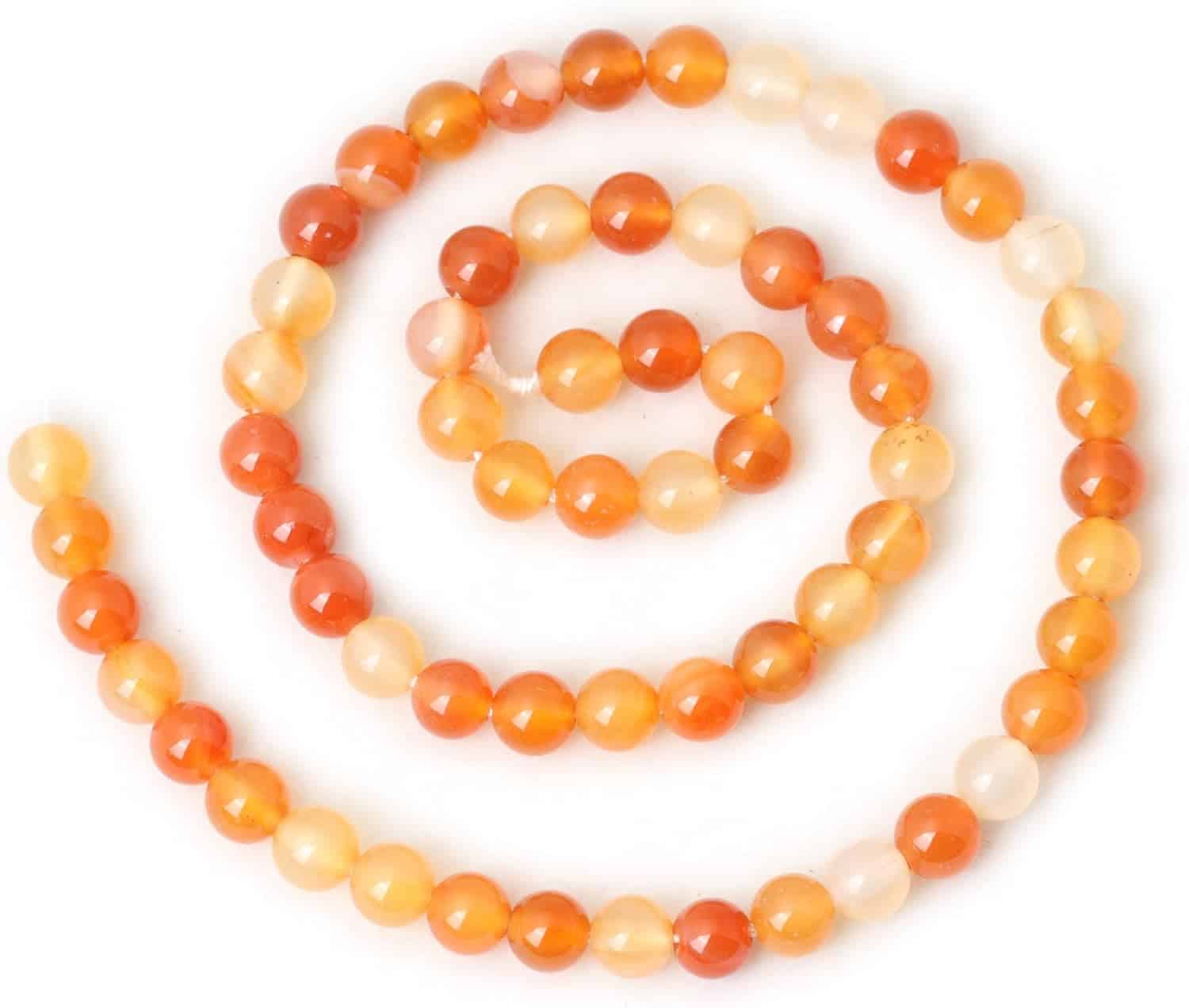 60PCS 6mm Natural Agate