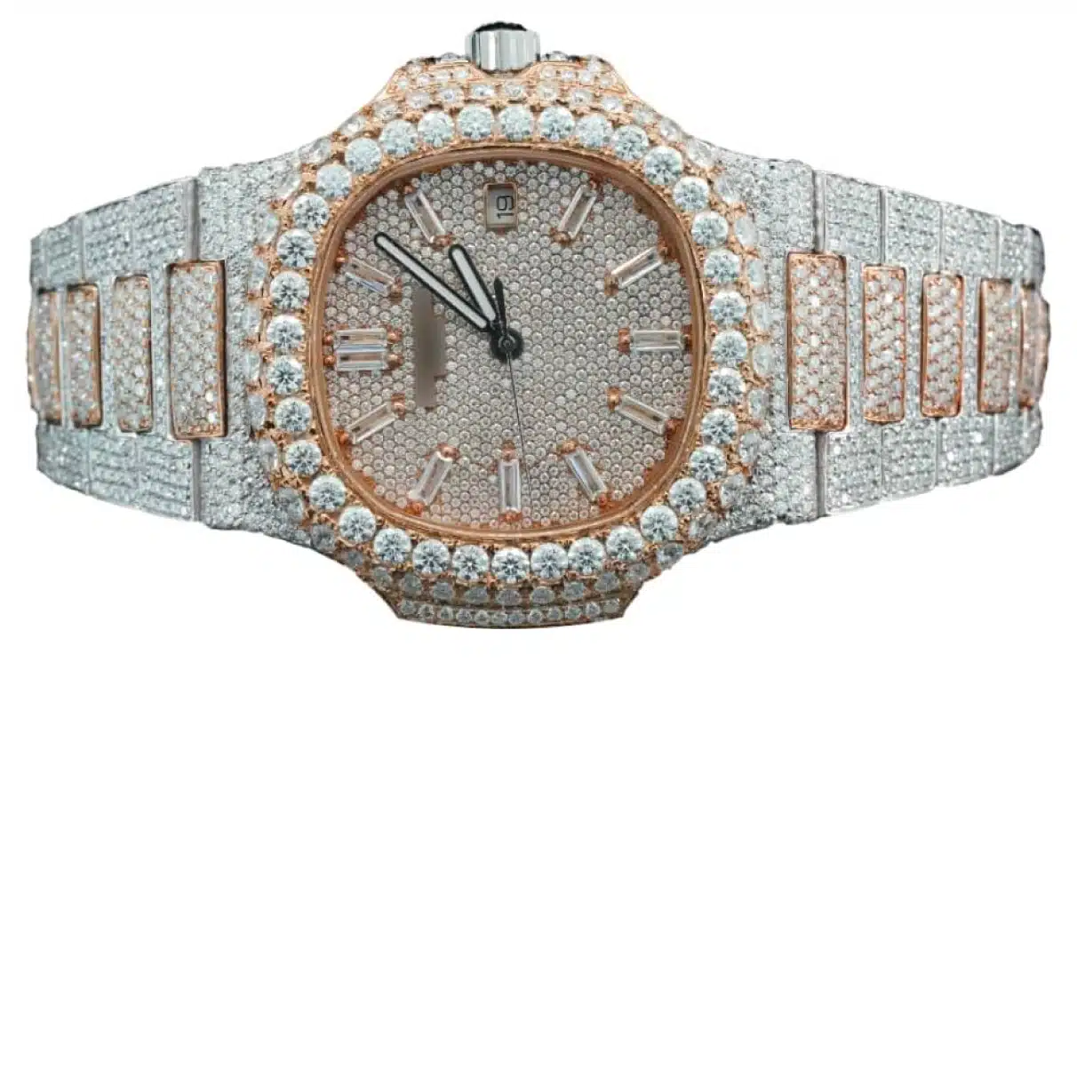 25 Carat Moissanite Iced-Out Watch