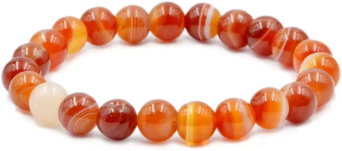 Orange Agate Bracelet