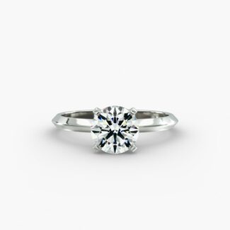 Discover knife edge engagement rings below $1000. Elegant design highlights your center diamond or gemstone. Shop James Allen for quality and brilliance.