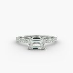 Shop French Cut Pavé engagement rings below $1000. Sparkle maximized with u- or v-shaped diamond settings. Timeless elegance at James Allen.