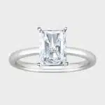 Discover IGI-certified lab-grown diamond solitaire rings in 14K white gold, a standout in engagement rings below 1000 with customizable options.