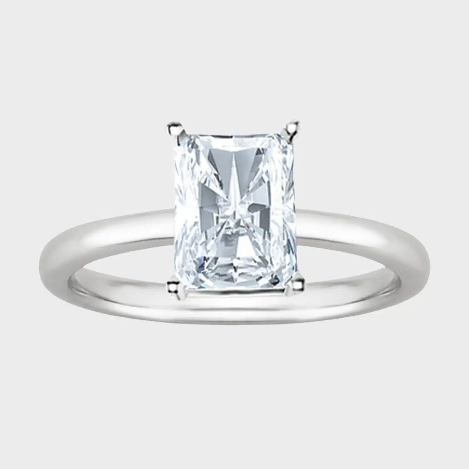 Discover IGI-certified lab-grown diamond solitaire rings in 14K white gold, a standout in engagement rings below 1000 with customizable options.