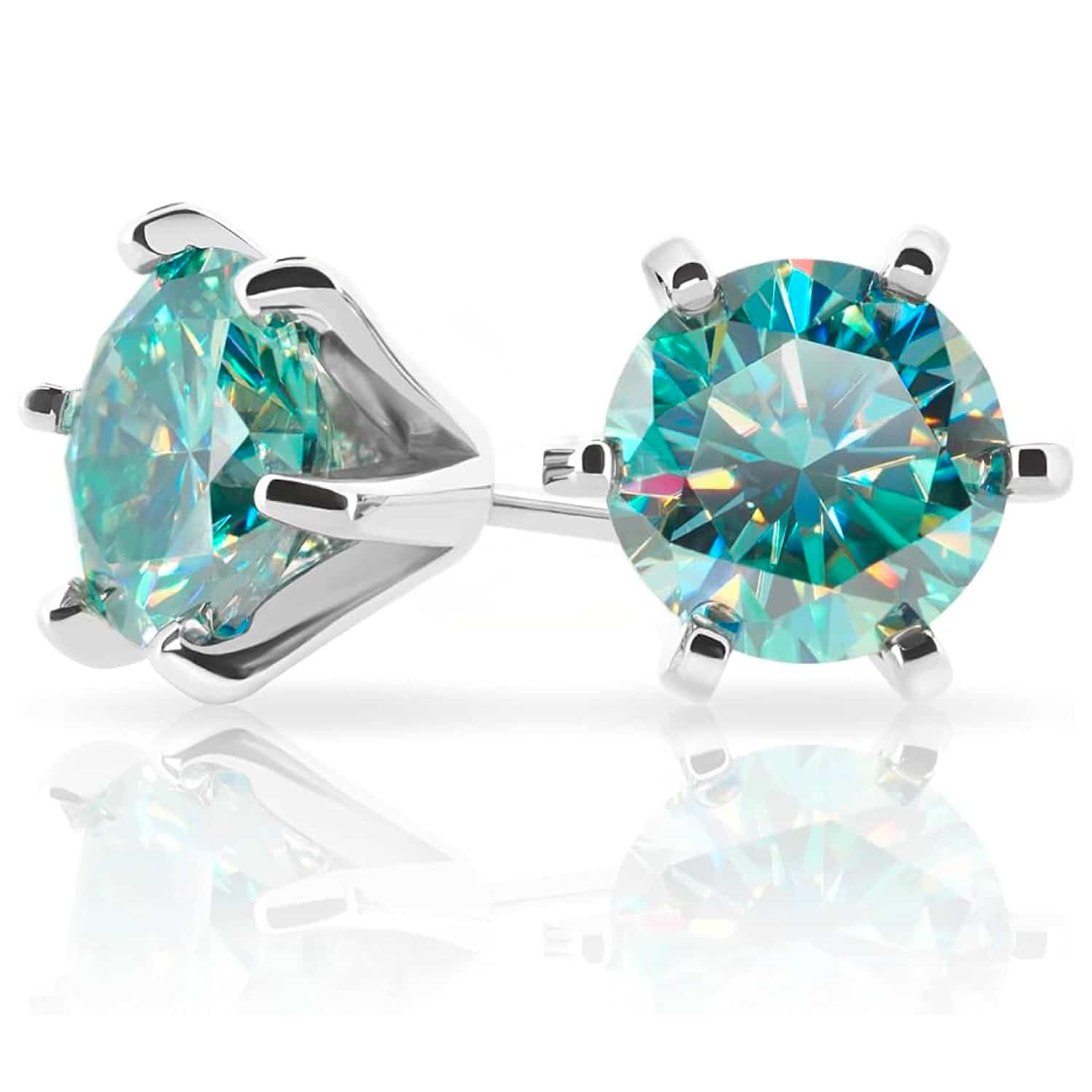 GREEN MOISSANITE EARRINGS