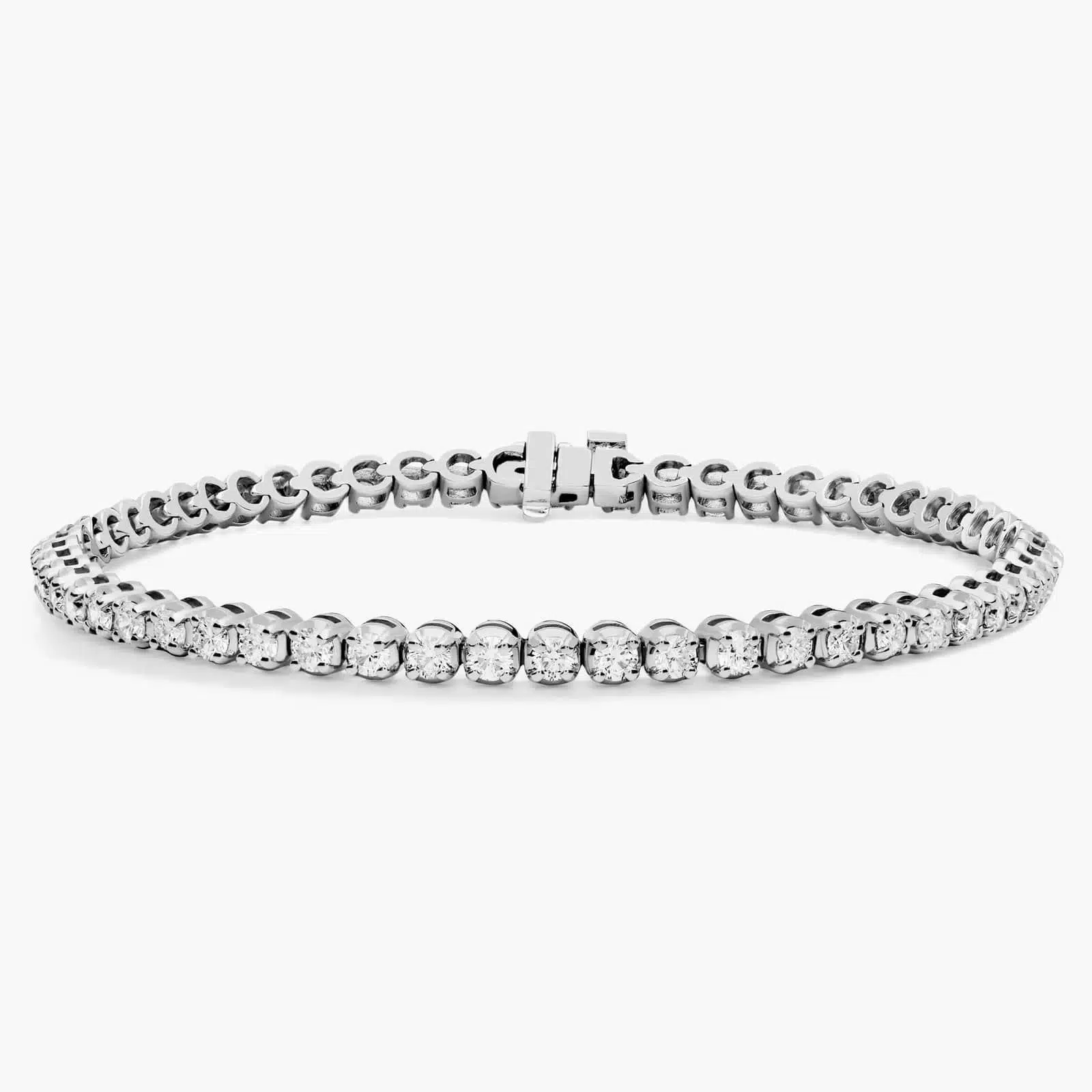 Diamond Tennis Bracelet In 14k White Gold (3 Ct. Tw.)versary Ring