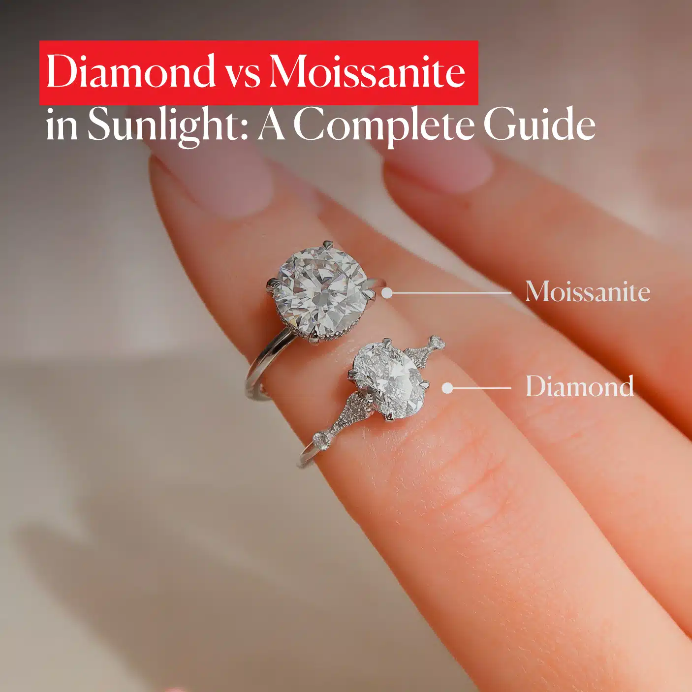 Diamond vs Moissanite in Sunlight: A Complete Guide