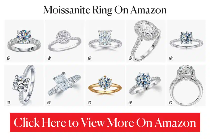 Moissanite Ring collection On Amazon