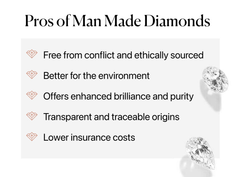 Pros of Man Made Diamonds