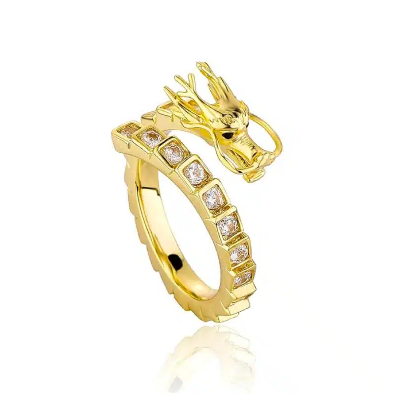 gold dragon moissanite daimonds