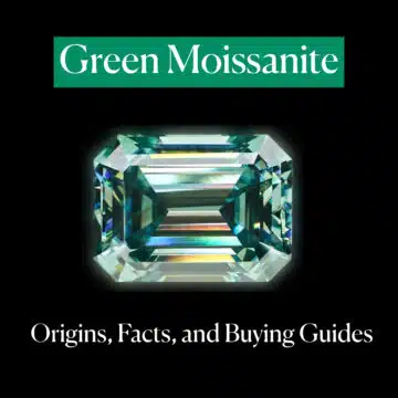 green moissanite blog post feature image