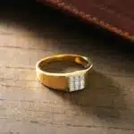 Solid 10k Yellow Gold Natural White Diamond Wedding Anniversary Ring For Men | Available In Size 7,8,9,10,11,12,13