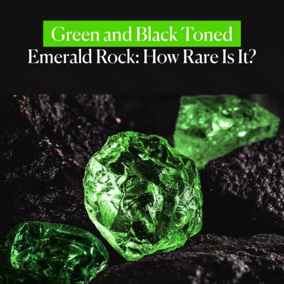 Green and Black Toned Emerald Rock: How Rare Is It?