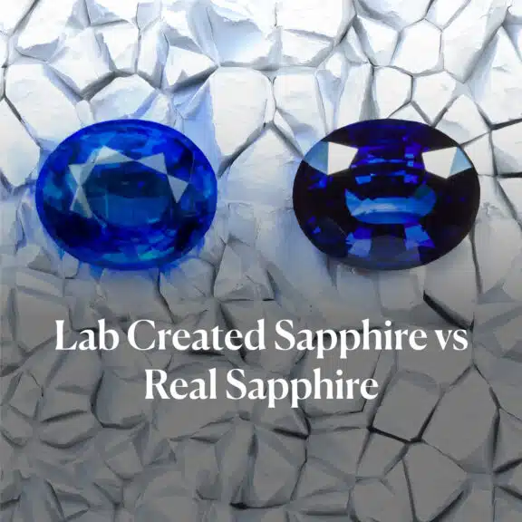 Lab Created Sapphire vs Real Sapphire