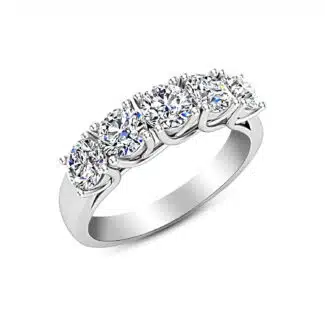 5 stone lab diamond ring on amazon