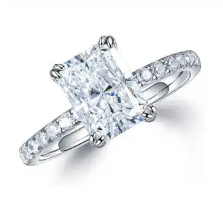 inexpensive moissanite engagement rings