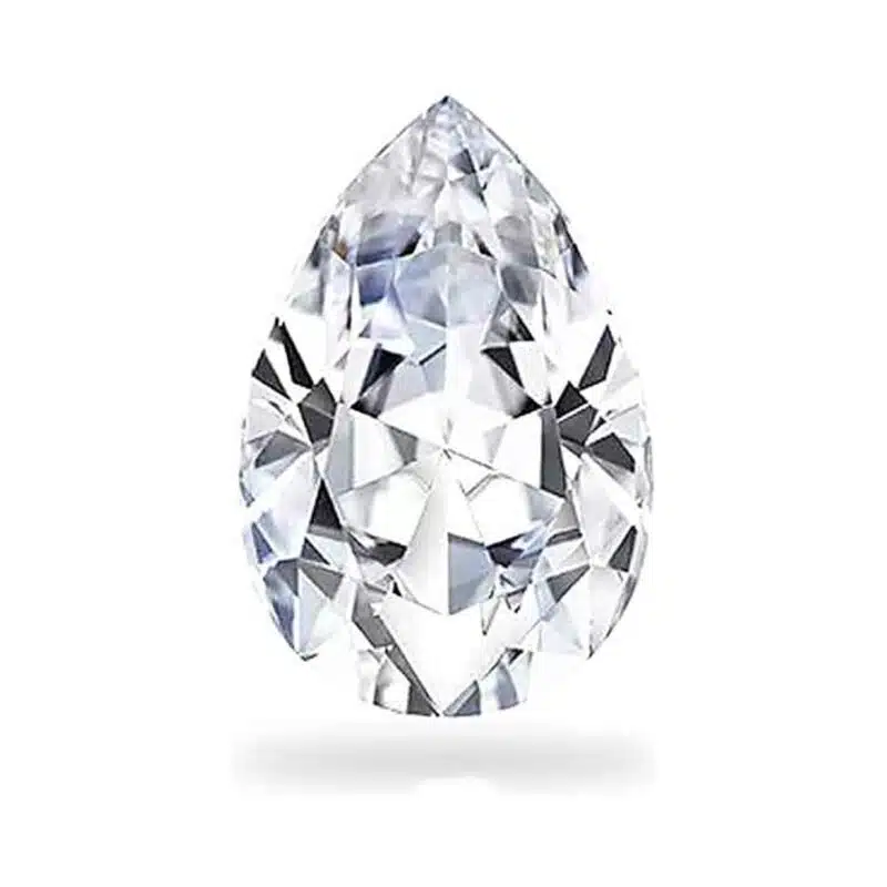 10 CT Colorless Moissanite Pear Loose Stone