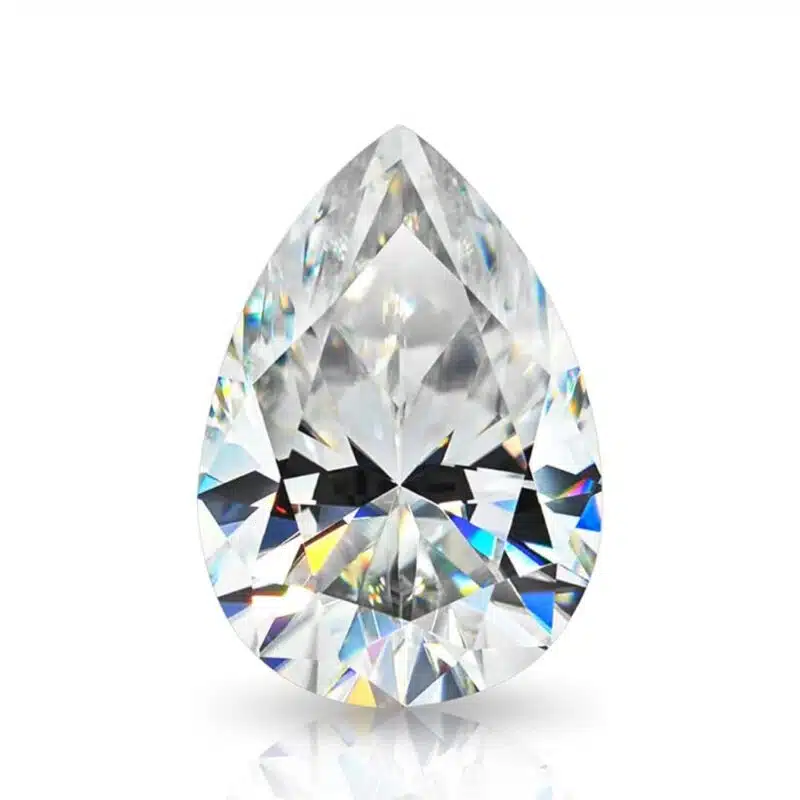 10 CT White Moissanite Pear Loose Stone