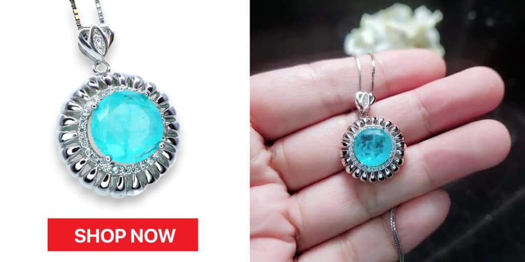 Blue Paraiba Tourmaline Necklace