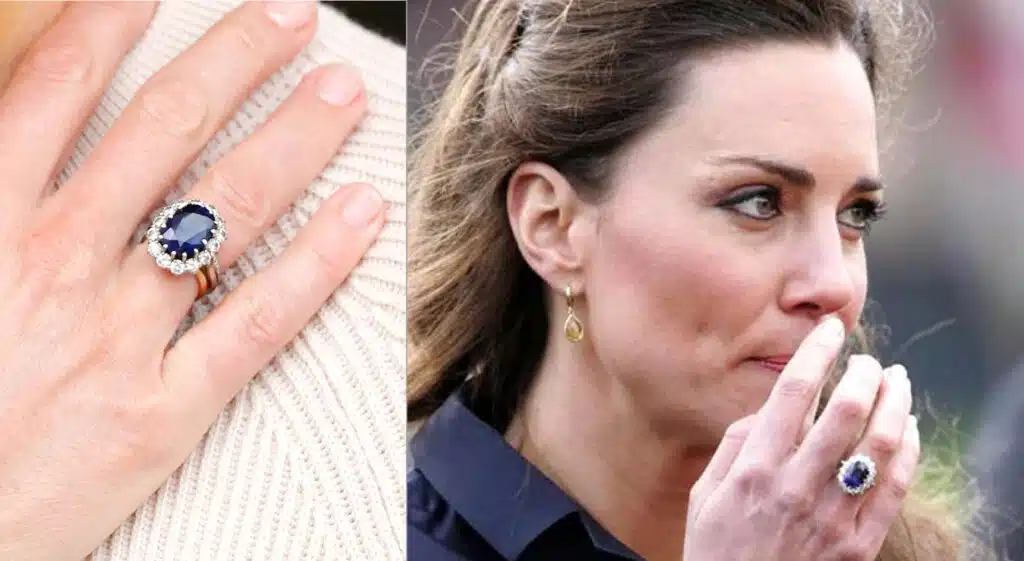 Kate Middleton’s blue sapphire engagement ring