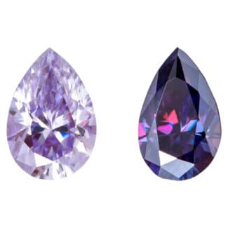 Purple Moissanite Pear Loose Stone