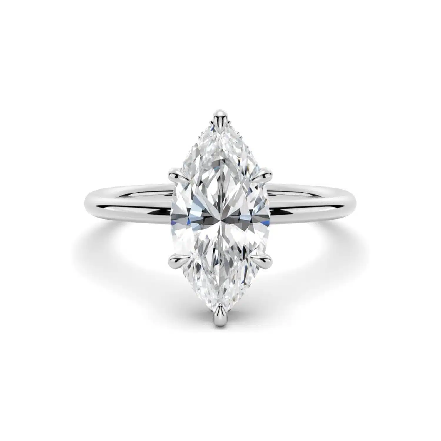 2ct-DEW-Center-Marquise-Solitaire-Moissanite-Engagement-Ring-with-Hidden-Halo 2ct DEW Center Marquise Solitaire Moissanite Engagement Ring with Hidden Halo