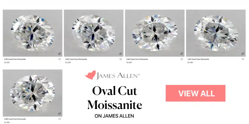 OVAL CUT MOISSANITE LOOSE STONE ON JAMES ALLEN ONLINE STORE