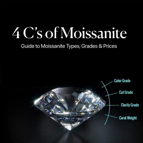 4 C’s of Moissanite | Guide to Moissanite Types, Grades & Prices